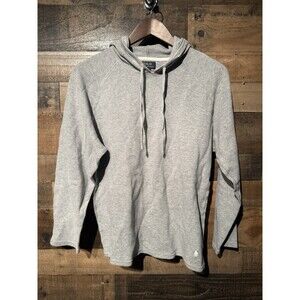 Polo Ralph Lauren Men's L 100% Cotton Solid Gray Lightweight Pullover Hoodie